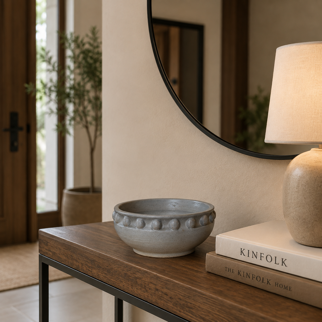 Rustic Speckled Ceramic Decorative Bowl