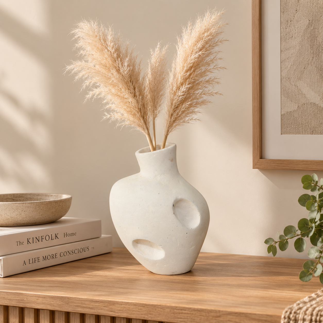 Natural Pampas Grass Dried Flower Bunch